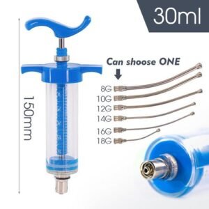 10/20/30/50ml Parrot Pigeon Bird Fledgling Manual Feeding Rearing Gavage Curved Needle Adjustable Dose Medication