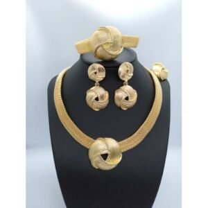 Jewelry Set- Gold (Necklace & Earrings)