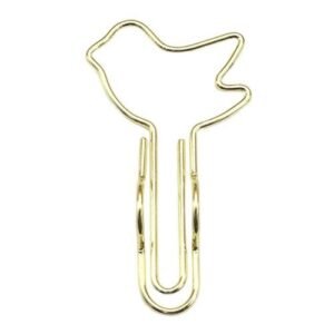 10 PCs/Pack Paper Clips Cute Cat Heart Pigeon Shape Metal Pen Holder Clips Notebook Pen Fix Clip for Journal Document Clips