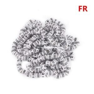 2024/2025 Multicolor Pigeon Foot Ring With Word Earrings Quality Durable Bird Ring Pigeon Racing Rings Bird Training Tool 100pcs