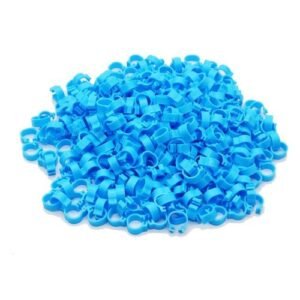 200 Pcs Inner Diameter 8mm Bird Foot Ring Dove Pigeon Parrot Leg Rings Small Birds Foot Ring Bird Clip Ring 10 Colors