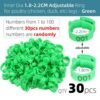 30pcs Numbered Poultry Chicken Leg Band Clip-On Adjustable Buckle Ring For Animal Duck Pigeon Goose Digital Label 6 Colors