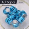 30pcs 2024 2024 Aluminum Plastic Pigeon Foot Ring With Number Letter Bird Leg Sign Rings Fly Race Identification Circle Pilgrims