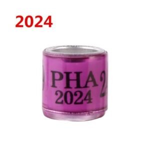2024 Pha Id8mm Racing Pigeon Foot Ring Aluminum Plastic Bird Foot Ring Outdoor Training Bird Ring Bird Suppli
