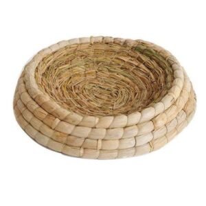 Hot-Handwoven Birds Nest Corn Leaves And Straw Incubation Bed Courtship Breeding House For Pigeon/dwarf Rabbit/bunny/ Dove/ham