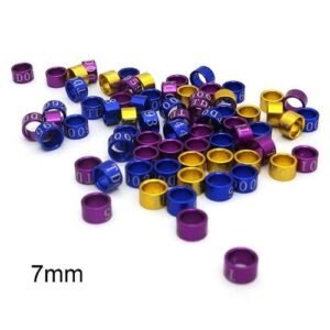 50 Pcs Mix Color Bird Foot Ring Bands Clip On Leg Rings For Pigeon Dove Chicks Bantam Quail Lovebirds Finch Small Sign
