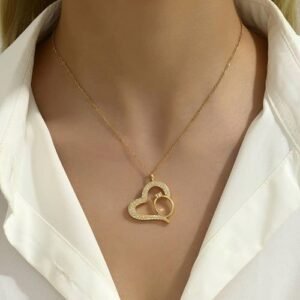 Unique Design Gold Color Necklace And Pendant
