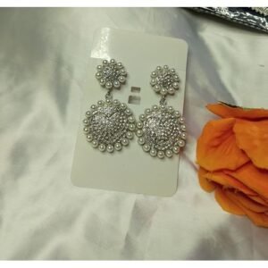 LUXURY NON TARNISH FASHION EARRINGS, SILVER COLOUR
