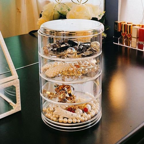 Toys Box Clear Cosmetics Stackable Rack Storage Ties Acrylic Holder Belt Rings Jewelry Display For Bracelets Watch Round Craft