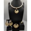 Plated Gold Jewelry African Earring Necklaces Set