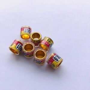 50pcs 8mm Bird Dove Pigeon Aluminum Leg Rings Plastic Custom Aluminum Lettering Rings Black/red/blue/green/gold