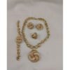 FOUR  IN ONE NON-TARNISH THREE SHADES JEWELRY SET