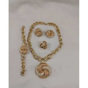 FOUR  IN ONE NON-TARNISH THREE SHADES JEWELRY SET