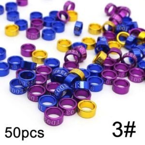 50 Pcs Bands Bird Foot Ring Species Identify Training Rings Pet Bird Label Sign For Pigeon Chicks Small Dropshipping
