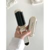 1pc Portable Foldable Retractable Mirror, Travel Cream White Air Cushion Massaging Comb With Mirror