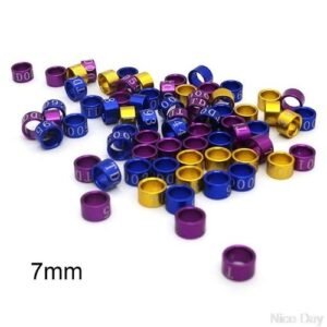 50 Pcs 4mm-7mm Mix Color Bird Foot Ring Bands Clip On Leg Rings For Pigeon Chicks Ju09 20 Dropship