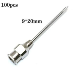 100 Pcs Stainless Steel Poultry Animal Pig Cow Sheep Pigeon Quail Vaccination Needle Stainless Needle