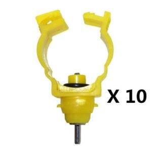 10 Pcs Bird Quail Drinking Water Hanging Cup Automatic Drinking Water Pigeon Chicken Red Cup Pet Bird Feeding Tools