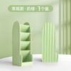 Cute Cactus Large Capacity Pen Holder Desk Organizer Oblique 4 Grid Acrylic Desktop Pens Cosmetics Storage Box School Stationery