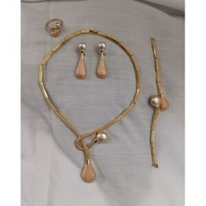 FOUR IN ONE NON-TARNISH THREE SHADES FASHION JEWELRY SET