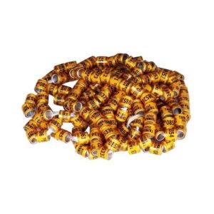 100 Pieces Pigeon Dove Leg Rings 2024 Identify Bands Durable Inner Diameter 8mm Height 11mm Small Size Identification Rings