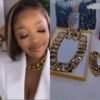 LUXURY CUBAN CHOKER NECKLACE,BRACELET SET