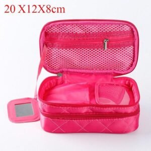 eup bag  Line Cosmetic Bag Ladies Cosmetics Storage Brush vel Organizer Essential Beautician maleta de maquiagem