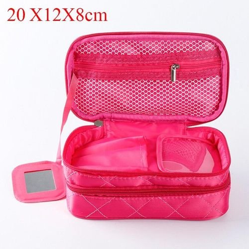 eup bag Line Cosmetic Bag Ladies Cosmetics Storage Brush vel Organizer Essential Beautician maleta de maquiagem