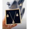 DUBIA LUXURY GOLD JEWELRY NECKLACE AND PENDANT