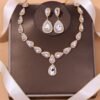 Fashion Jewelery Women's Jewelry Set Necklace And Earring Party Jewelry Set - Gold