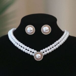 Beautiful Pearly Banquet Jewelry Set  (in Box)