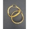 Sunbelle Trendy Zirconia Gold Plated Big Round Earrings