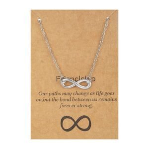 Infinity Silver Steel Chain With Infinity Pendant