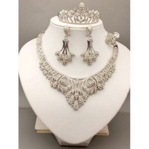 Luxury Silver Ladies Jewelry Sets