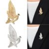Women Metal Peace Dove Brooches Pins Golden Silver Tone Corsage Christmas Gifts New NO5310
