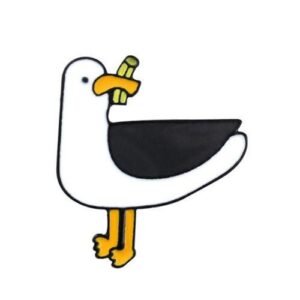 Collar Badge Pigeon Shape Not Easy Fall Off AlloyWhite