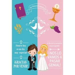 Boy And Girl First Communion Photography Backdrops Pigeon Bible-Vinyl 150x220cm