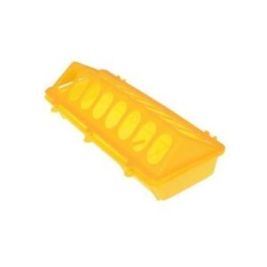Plastic Trough Chicken Pigeon Poultry Ground Feeder Drinker Yellow NO5122