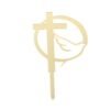 Dove Cross Cake Per Dove Cross Gold Per First Communion Minimalist Cake For Birthday Party Cake Decoration