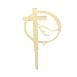 Dove Cross Cake Per Dove Cross Gold Per First Communion Minimalist Cake For Birthday Party Cake Decoration