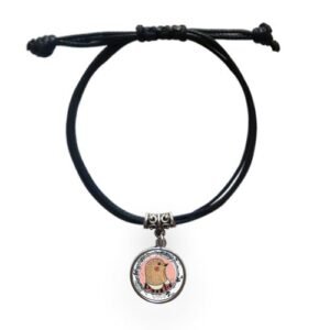 Pigeon Flower  Cartoon Illustration Pattern Bracelet