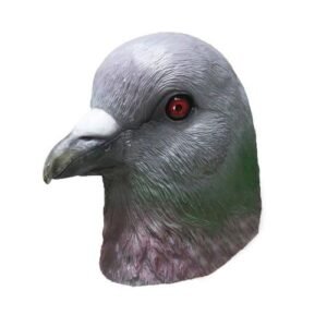Animal Latex Parrot Bird Masks Crow Dove Chicken Costumes Halloween Cosplay