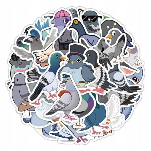 100pcs cute stickers pigeon animal stickers