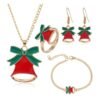 Christmas Jewelry Set - Christmas Bell Theme, 4 Pieces Total