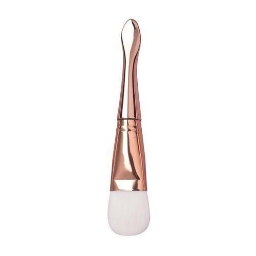Silicone Mask Brush With DoubleHeaded Soft Hair Beauty Tools Facial Product Cosmetic Spa Cream Foundation Using BRASS WHITE