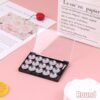 1Pc Empty ic Cosmetics  Eyeshadow Blusher DIY eup Box With 15 Grids Iron Plate And Brush