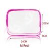 3 Sizes Transparent PVC Material Travel Bag Waterproof Cosmetics Makeup Toiletry Clear Wash Pouch Bag Travel Accessories Unisex