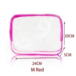 3 Sizes Transparent PVC Material Travel Bag Waterproof Cosmetics Makeup Toiletry Clear Wash Pouch Bag Travel Accessories Unisex