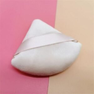 5Pcs Triangle Velvet Powder Puff Pizza Flours Mini Face Makeup Sponge Cosmetics Washable Lightweight Makeup Puff Beauty Tools