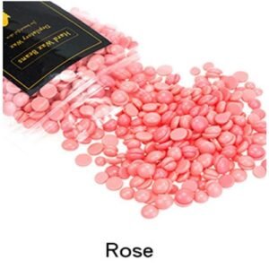 50g Hard Wax Pellet No Strip Depilatory Hot Film Hard Brazilian Wax Hair Removal Cream Hair Removal Bean For Facial Hair Remover(50g-Rose) KARAMI